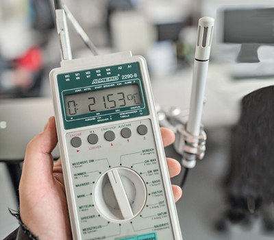 Messgerät zur Lufttemperaturmessung