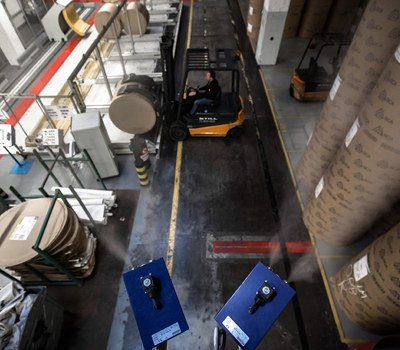 Luftbefeuchtung in der Papierlagerhaltung